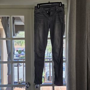 7 For All Mankind Gray Skinny Jeans Size 25